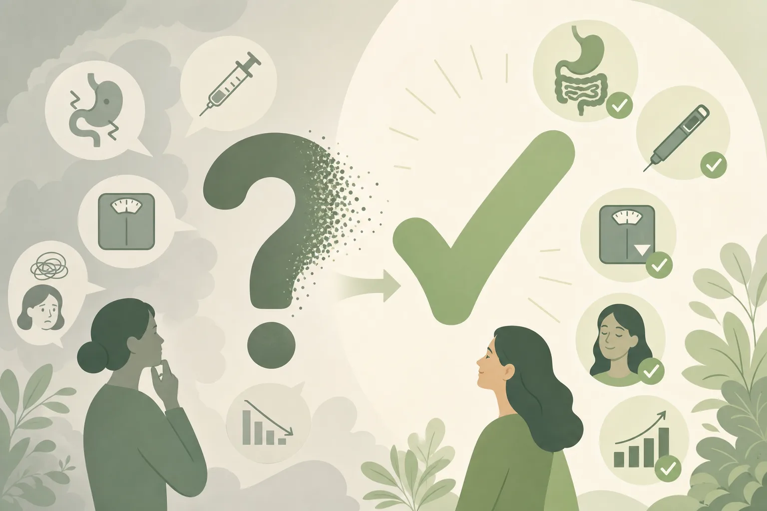 GLP-1 myths debunked illustration